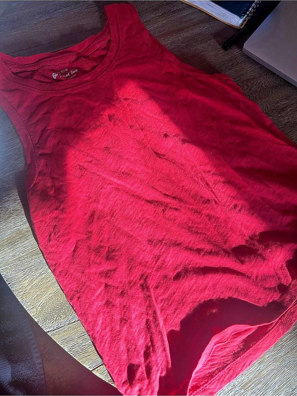 J.Crew Girlfriend Tank Top in Red Size Small